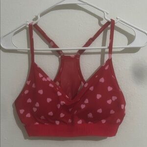 Victoria's Secret Red and Pink Heart Bralette